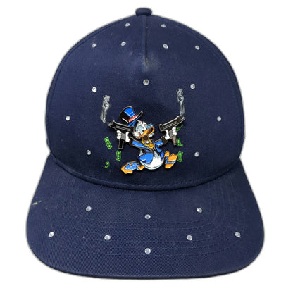 Cash Only 5 Panel Blue Hat One Size Donald Duck Rhinestone Montana Power Respect