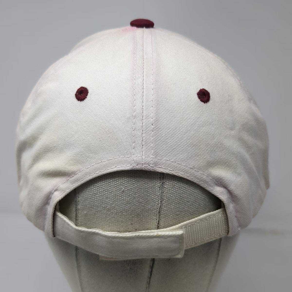 New Mexico St Aggies NCAA ML Authentic Headwear Cap Hat White Red One Size Strap