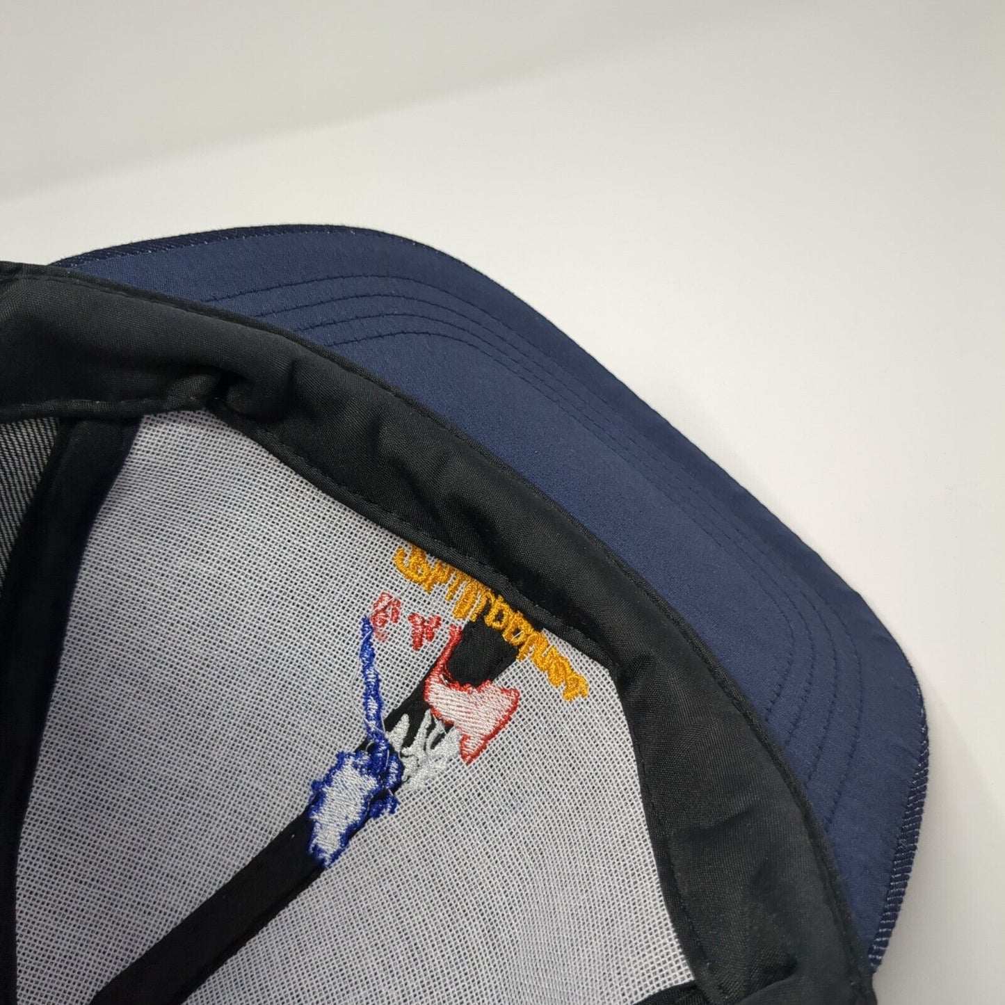 Philippines Slideback Hat Blue One Size Adjustable Embroidered Denim 6 Panel