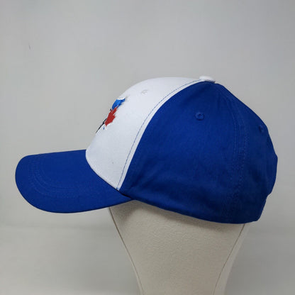 Toronto Blue Jays Men's Strapback Hat Blue Adjustable Embroidered Logo Cotton