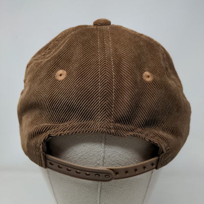 Lucky Snapback Hat Brown OS Adjustable Embroidered Vented Holes Lucky Brand