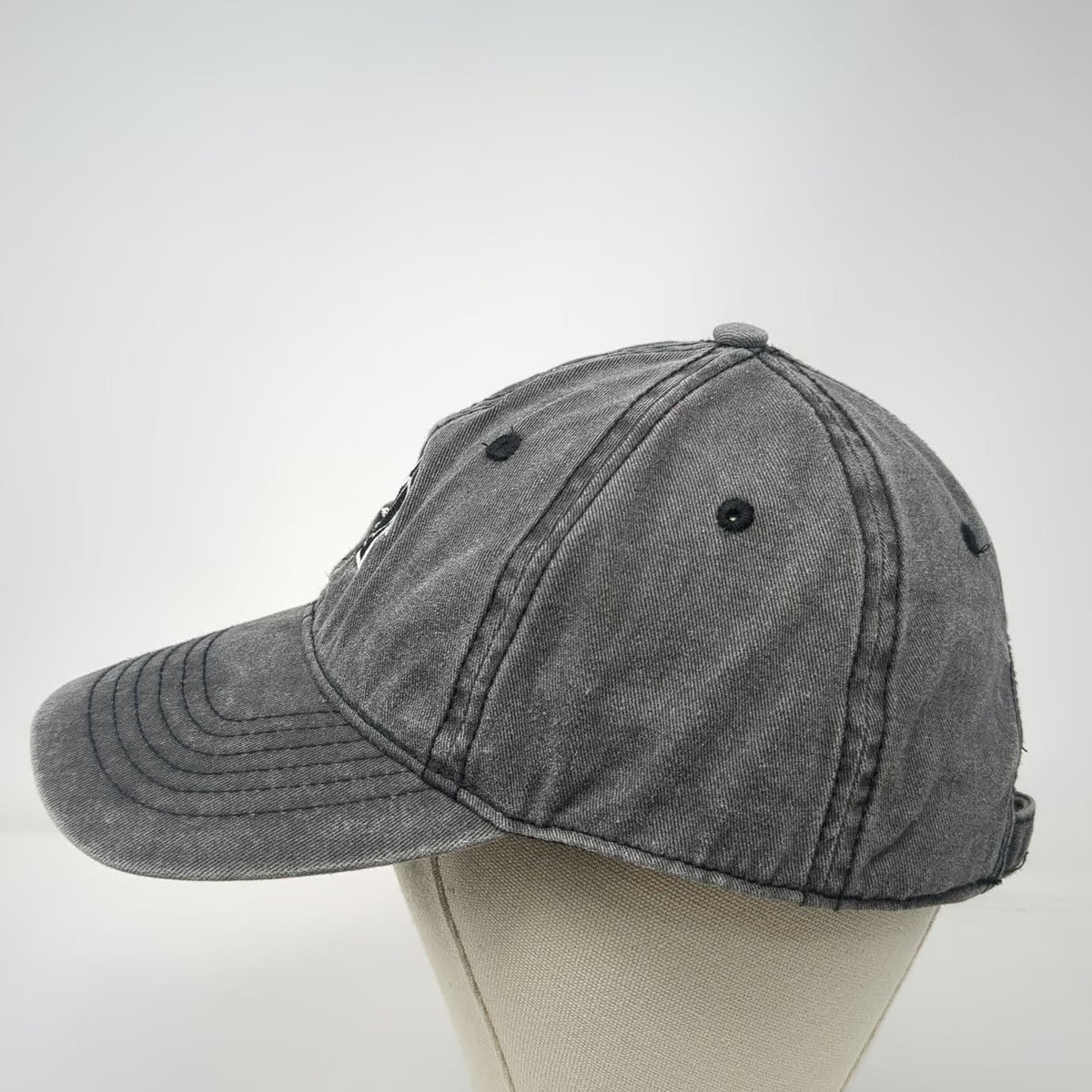 Harry Potter Baseball Cap Gray One Size Floral Deathly Hallows Washed Cotton Hat