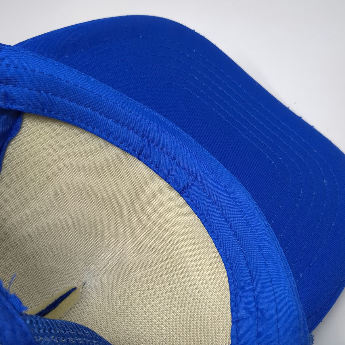 Rhino Rush Blue Trucker Hat One Size Mesh Snapback Foam Energy Graphic Logo Cap