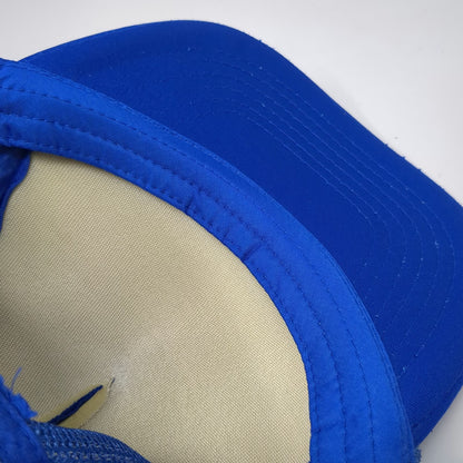 Rhino Rush Blue Trucker Hat One Size Mesh Snapback Foam Energy Graphic Logo Cap