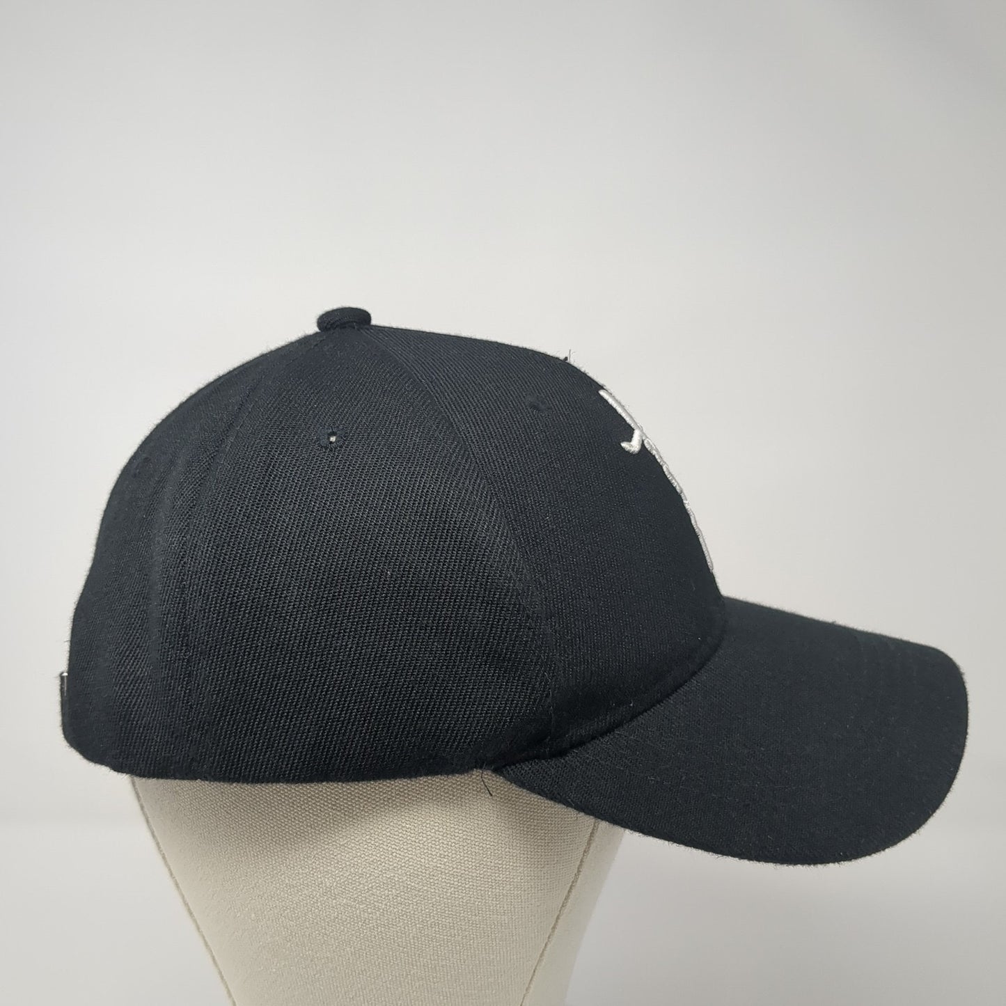 Faith Slideback Baseball Cap Black One Size Adjustable Embroidered 6 Panel