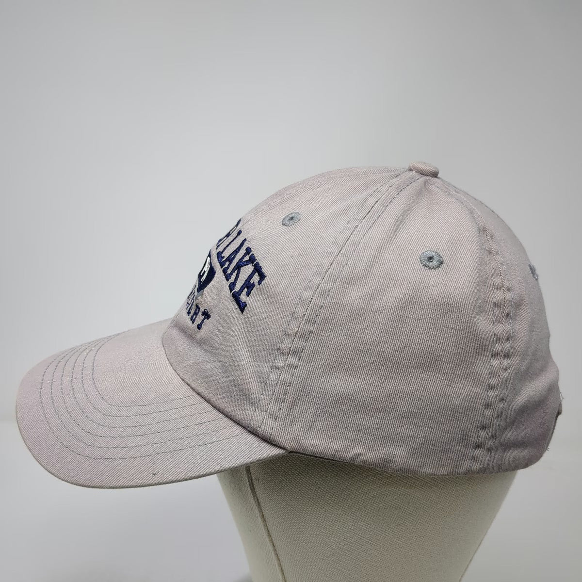 Otter Lake Camp Resort PA Baseball Cap Gray One Size Slideback Adjustable Hat
