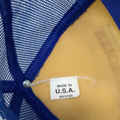 Reichhold Snapback Mesh Back Trucker Hat Blue One Size Colorblock