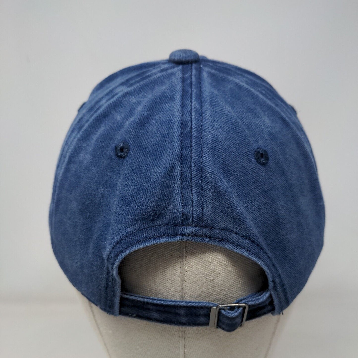 Yellow Pine Slideback Hat Blue One Size Adjustable 6 Panel Vent Holes