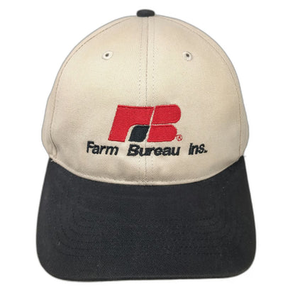 Richardson Baseball Cap Beige One Size Farm Bureau Ins. Logo Contrast Brim Hat