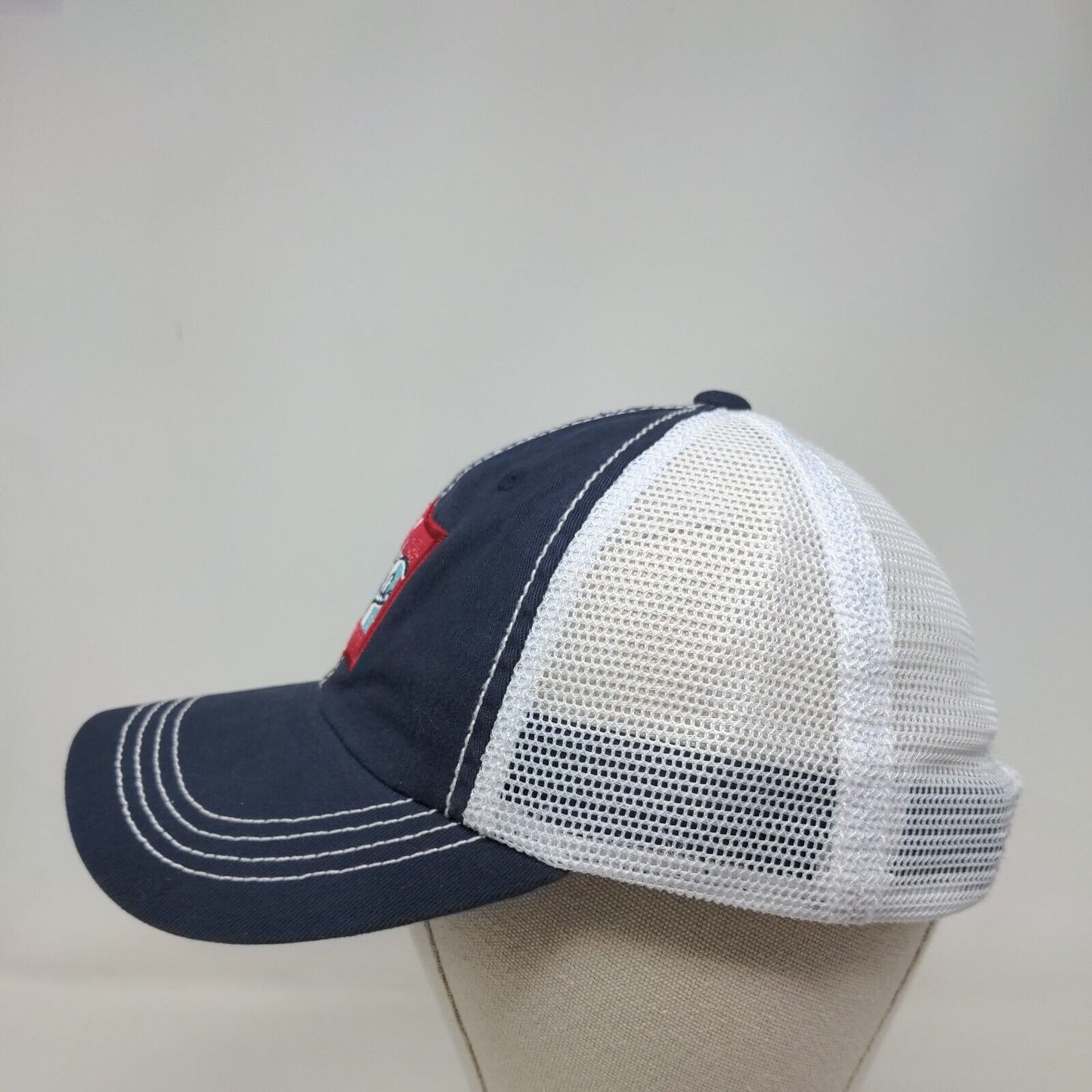 Costa Del Mar Strapback Mesh Back Trucker Hat Blue One Size Colorblock