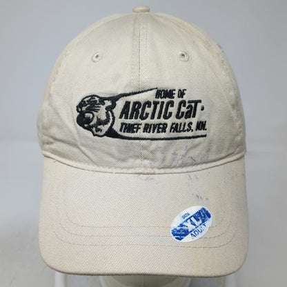 J. America Arctic Cat Thief River Falls Beige Baseball Cap One Size Hat Cotton