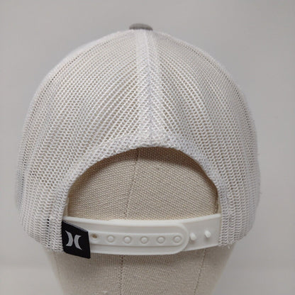 Hurley Snapback Trucker Hat Gray OSFA Adjustable Mesh Back The Classics Yupoong