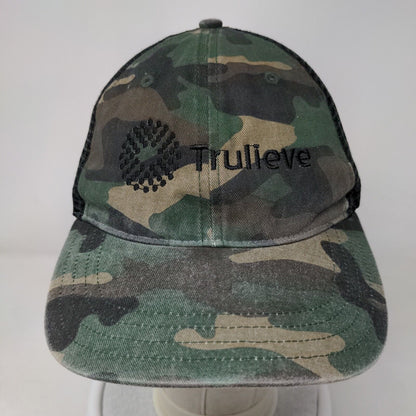 Trulieve Snapback Mesh Back Trucker Hat Camo M/L Embroidered Richardson