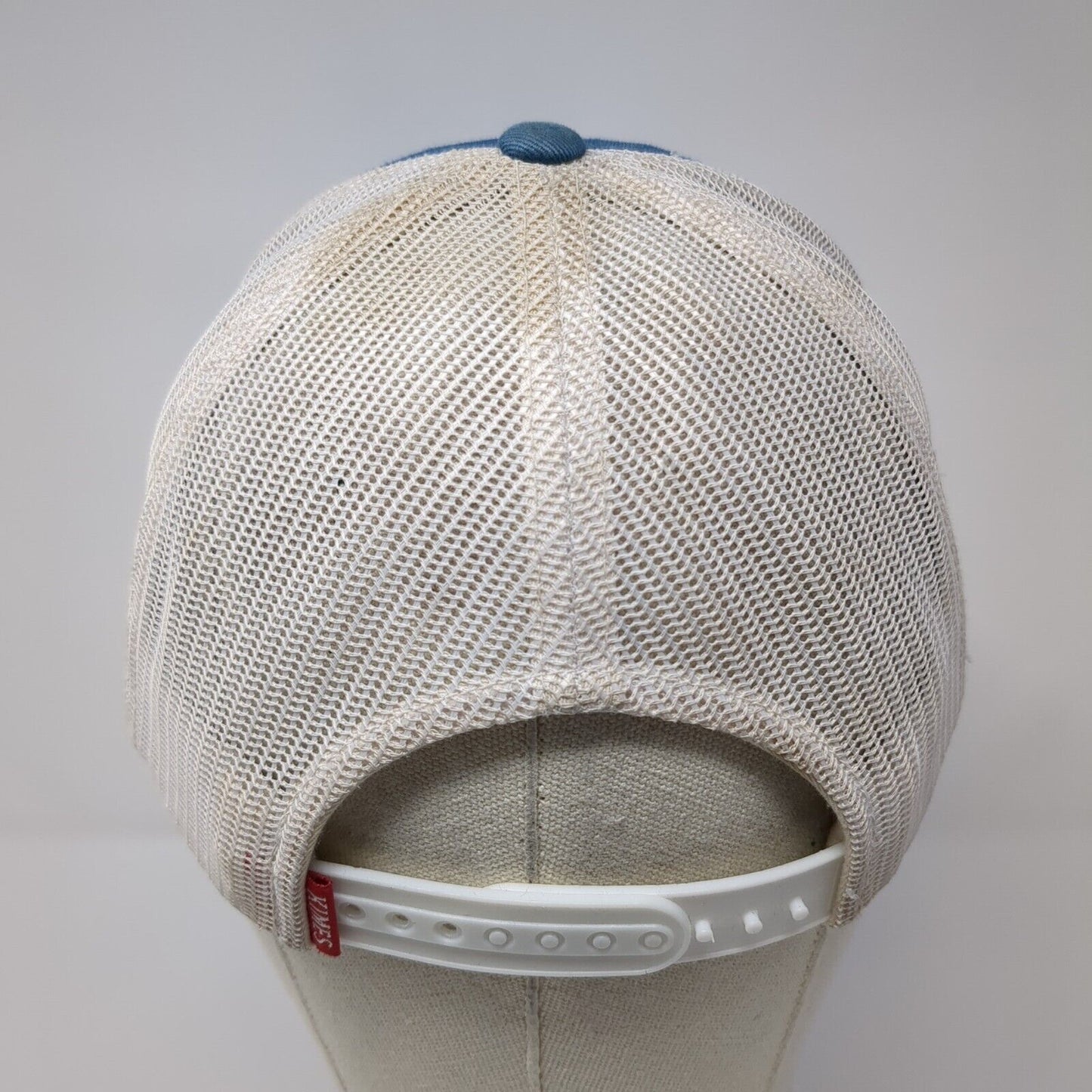 Kimes Ranch Snapback Mesh Back Trucker Hat Blue One Size 6 Panel Outdoor