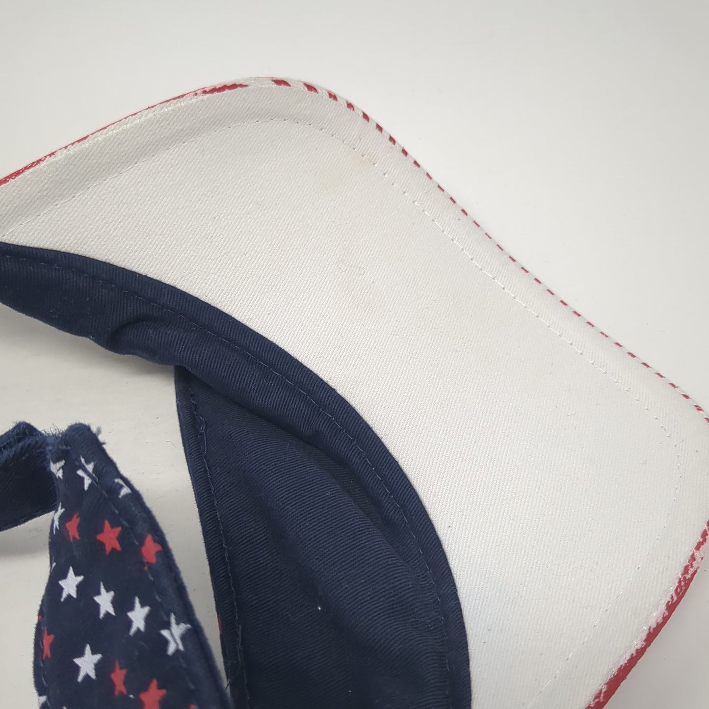 USA Stars & Stripes Sun Visor Hat Multicolor One Size Adjustable Patriotic