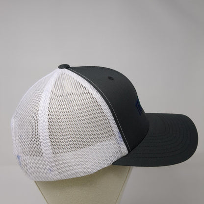 Trufast Snapback Trucker Hat Gray OS Adjustable Embroidered Mesh Back Yupoong