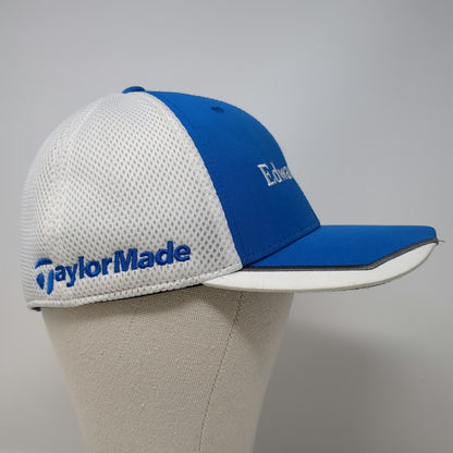 Adidas Baseball Cap Blue M Edward Jones TaylorMade Dodson Team Mesh Golf Hat