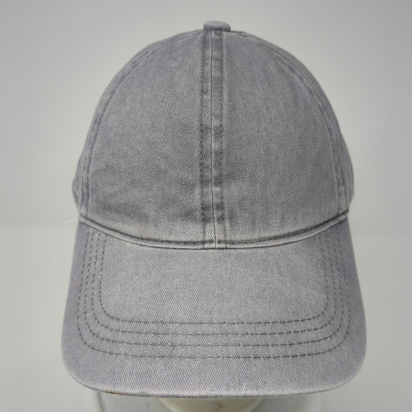 David And Young Slideback Hat Gray One Size Adjustable 6 Panel Blank