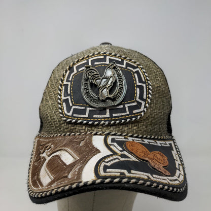 Unbranded Men's Snapback Mesh Back Hat Multicolor 3D Western Aztec Accents