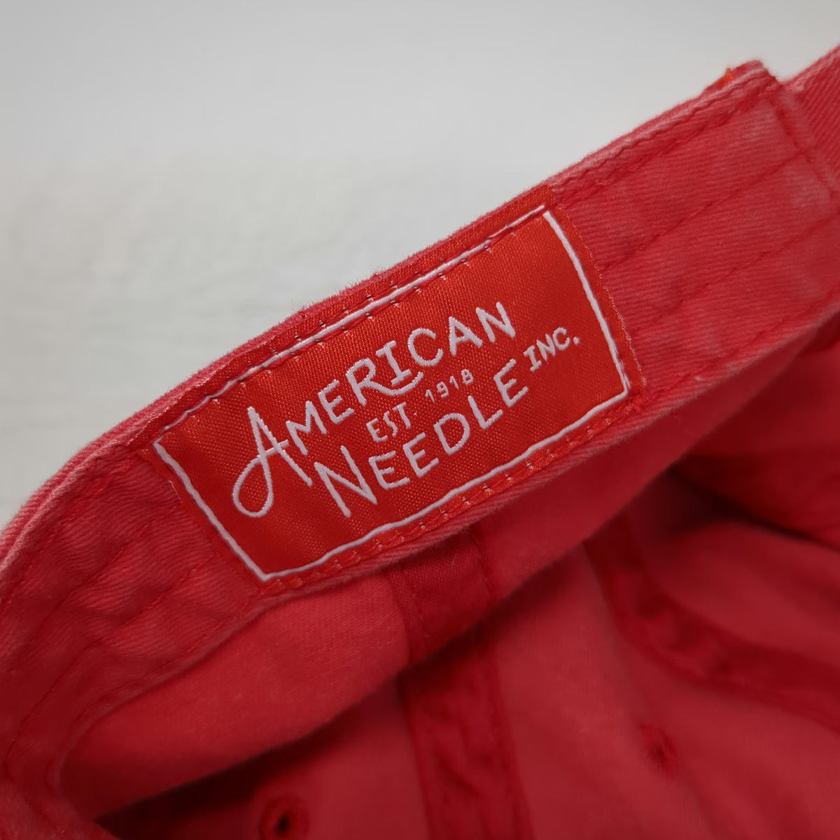 American Needle Baseball Cap Red One Size Coca-Cola Script Logo Slideback Hat