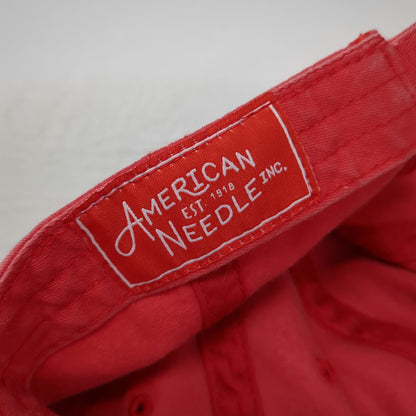 American Needle Baseball Cap Red One Size Coca-Cola Script Logo Slideback Hat