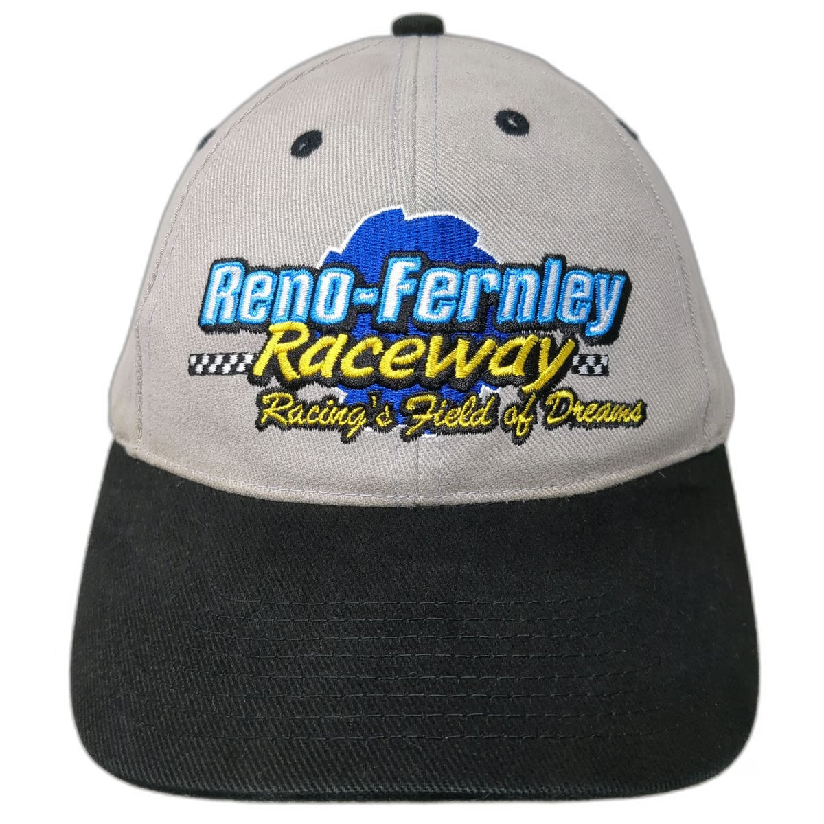 Design Dynamix Gray One Size Baseball Cap Hat Reno-Fernley Raceway Strapback