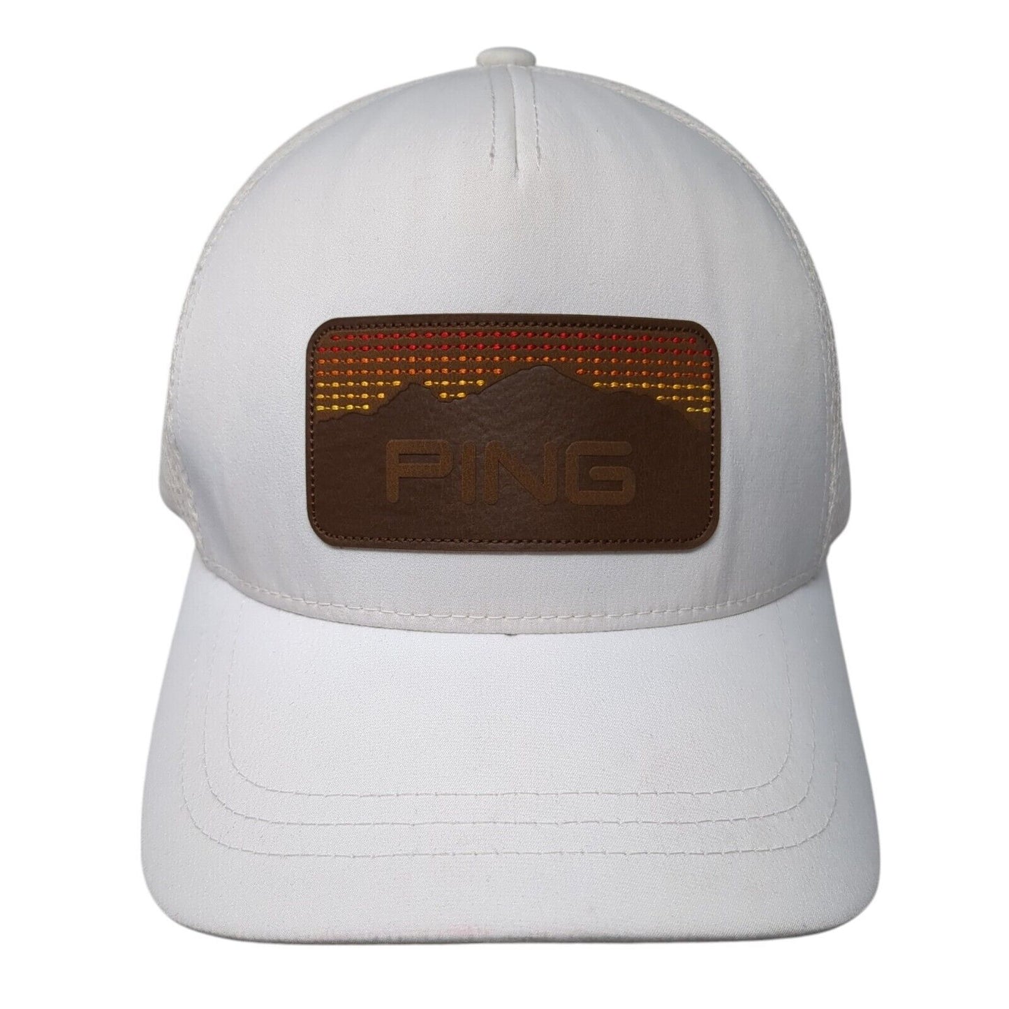Ping Patch Snapback Mesh Back Trucker Hat White One Size Sensorcool