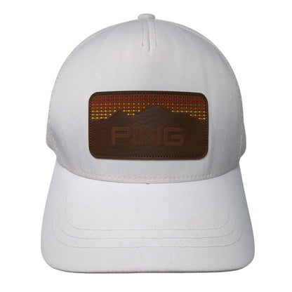 Ping Patch Snapback Mesh Back Trucker Hat White One Size Sensorcool