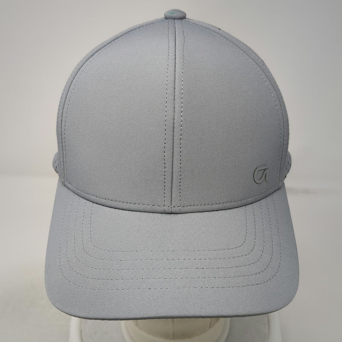 Gap Baseball Cap Gray One Size Perforated Laser Cut Ventilation Strapback Hat