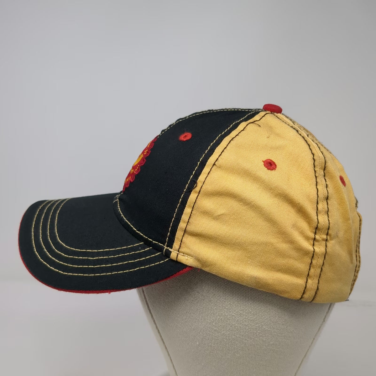 H3 Headwear Western Star Trucks Baseball Cap Black Yellow Red OS Hat Contrast