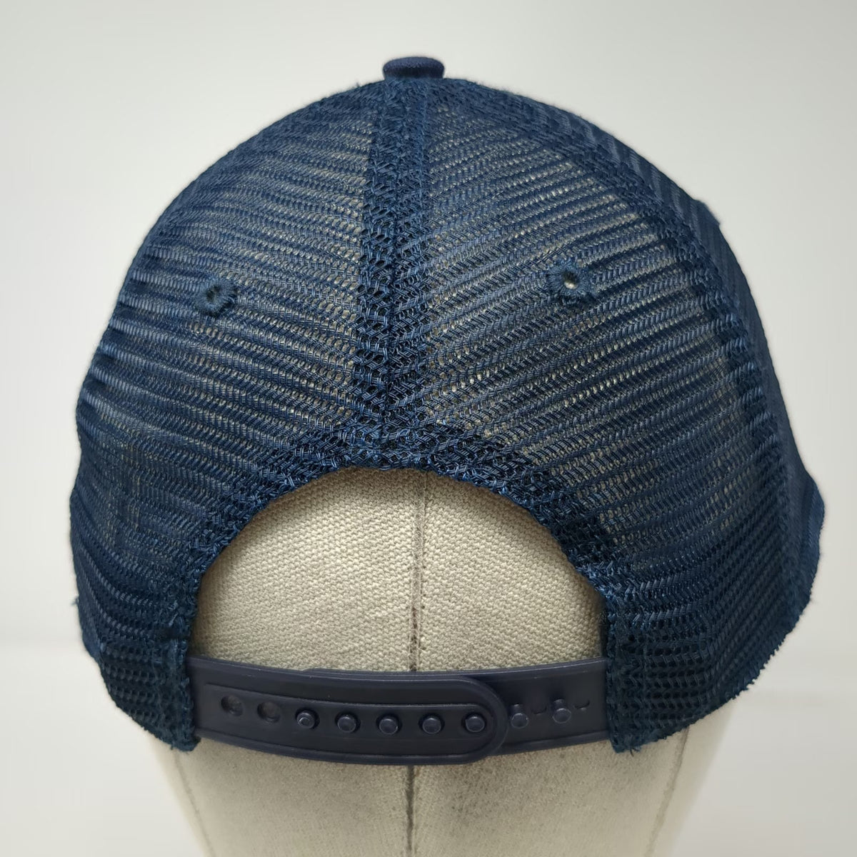 Carhartt Trucker Hat Blue One Size Mesh Snapback MC Logo Adjustable Workwear