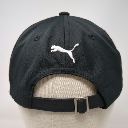 Puma Baseball Cap Black One Size Embroidered Cat Logo Slideback Polyester Hat