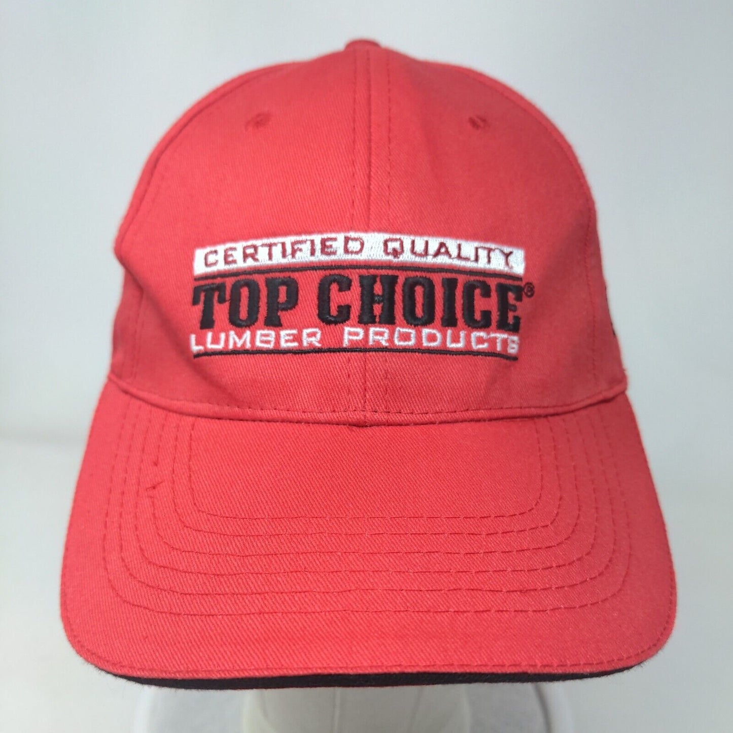 Certified Quality Top Choice Lumber Products Strapback Hat Red One Size