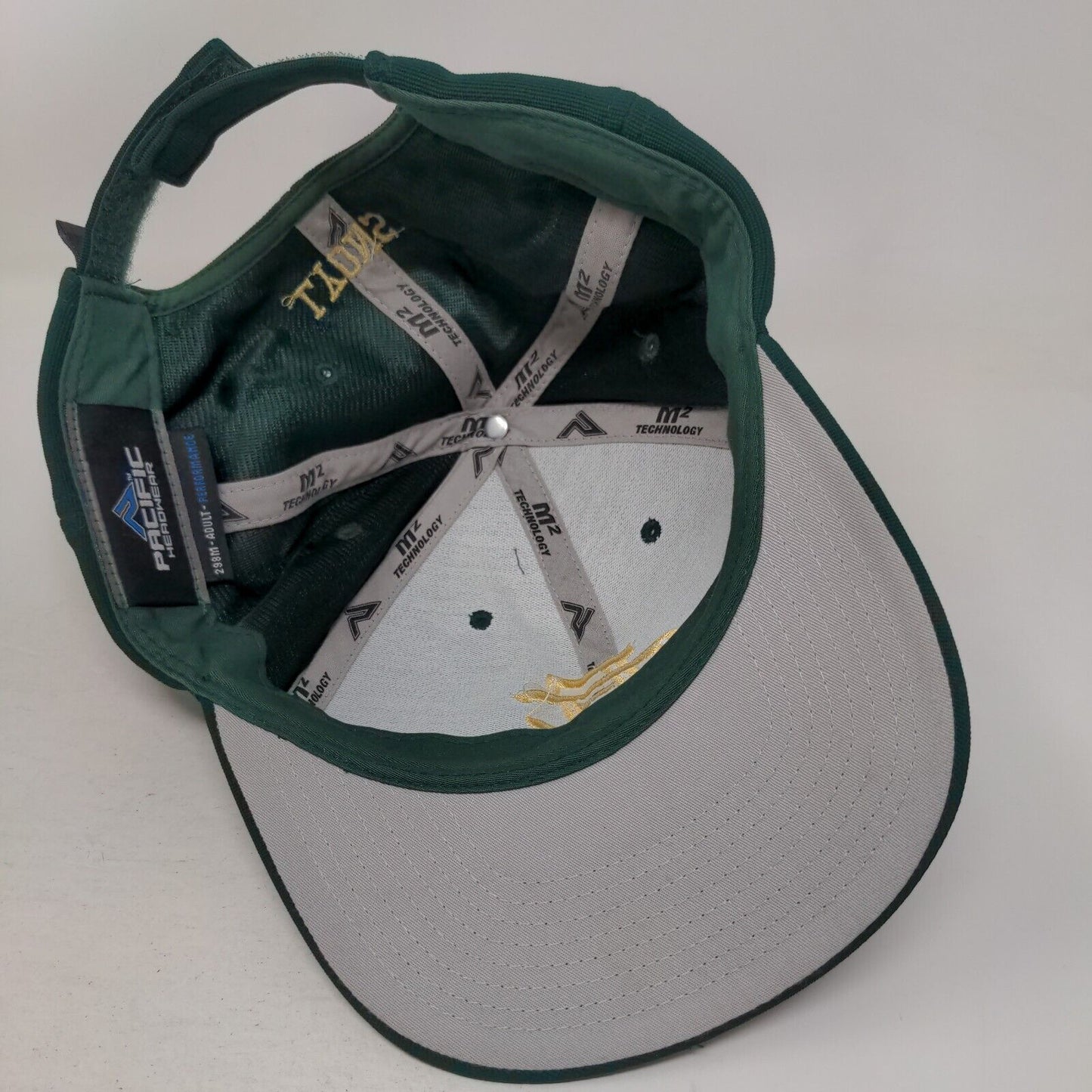 FC Lyons Strapback Hat Green Embroidered Logo Pacific Headwear