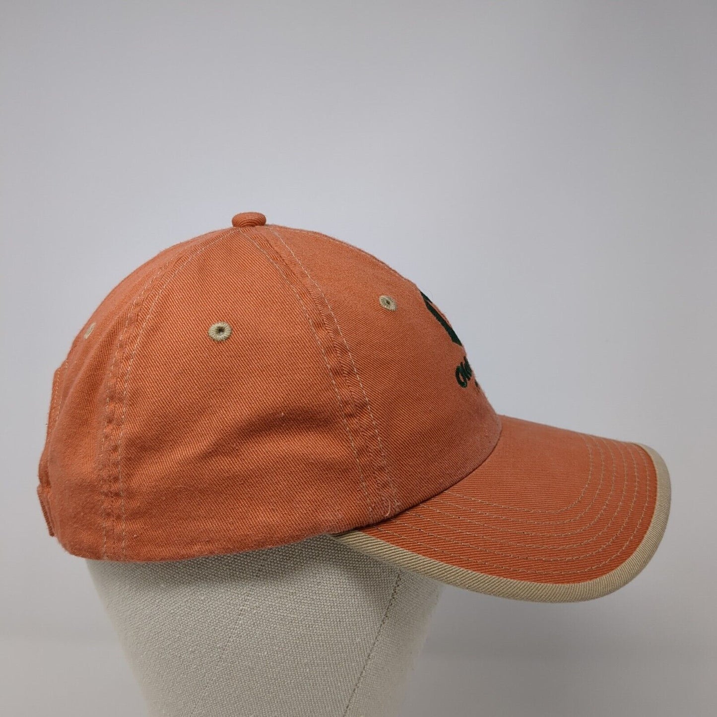 Oldcastle Precast Strapback Hat Orange OS Adjustable Embroidered Port Authority
