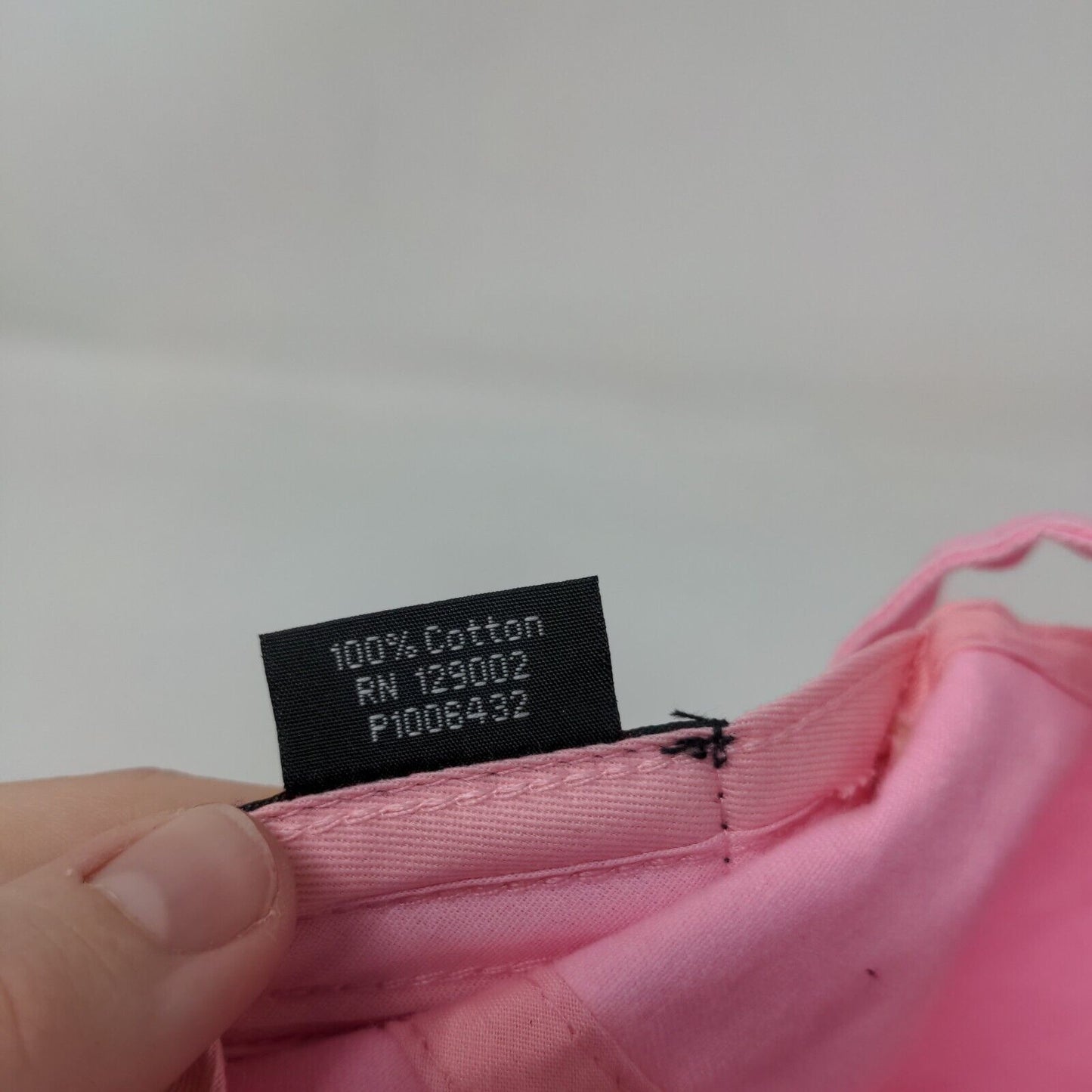 Otto Slideback Hat Pink OSFM Adjustable Vented Holes 6 Panel Blank Cotton