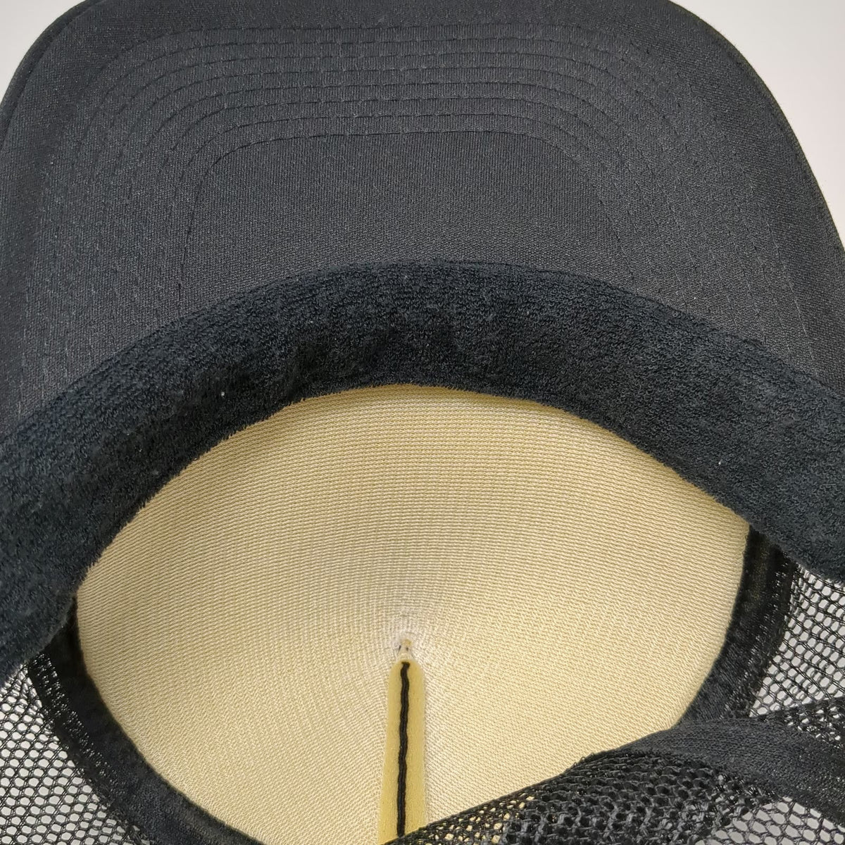 Vans Trucker Hat Black One Size Mesh Back Snapback Palm Tree Checkerboard