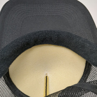 Vans Trucker Hat Black One Size Mesh Back Snapback Palm Tree Checkerboard