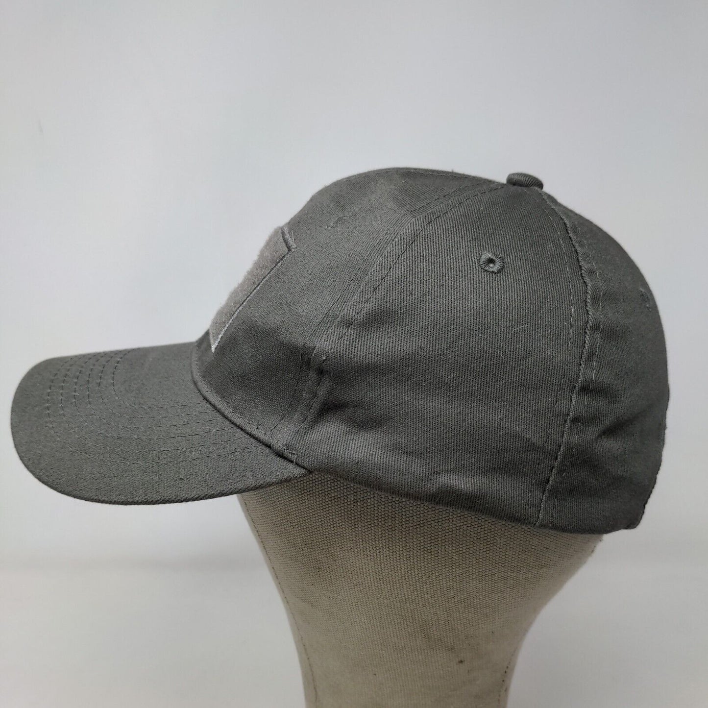 TacPack Men's Strapback Hat Gray Size OSFM Embroidered Parachute Logo