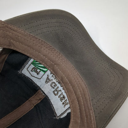 Ouray Sportswear Baseball Cap Brown One Size AgRisk Advisors Mesh Side Flag hat