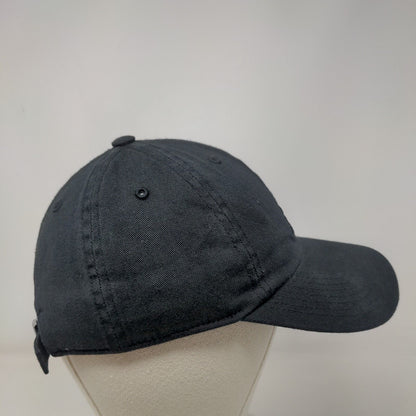 Adidas 3 Stripes Climalite Slideback Hat Black One Size Embroidered