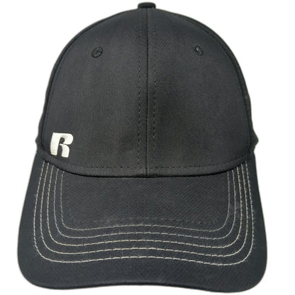 Russell Athletic Baseball Cap Black One Size Contrast Stitching Strapback Hat