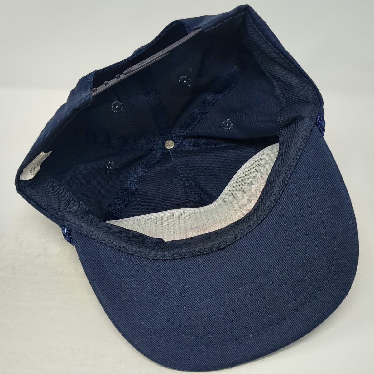 Pep Boys 5 Panel Blue One Size Snapback Rope Brim Hat Automotive Parts Service