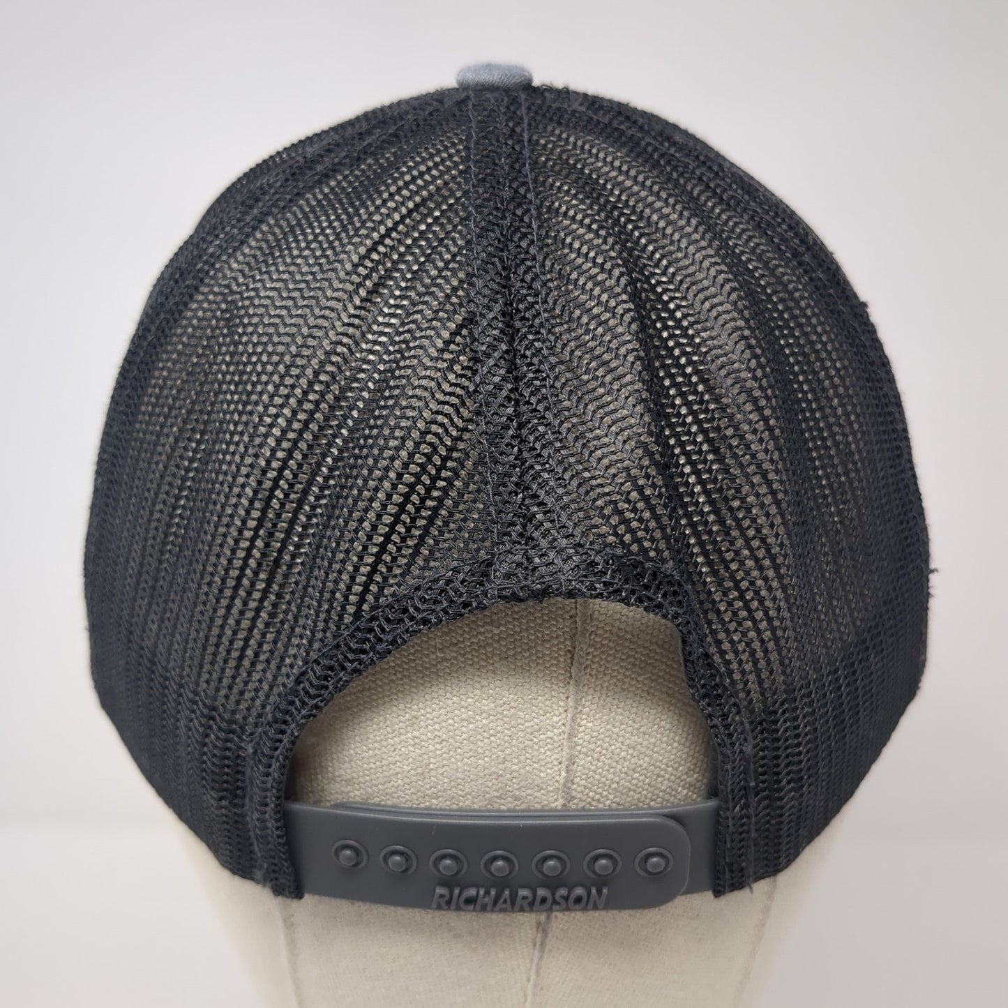 Team Grizzly Motorsports Snapback Trucker Hat Gray Large Mesh Back Richardson