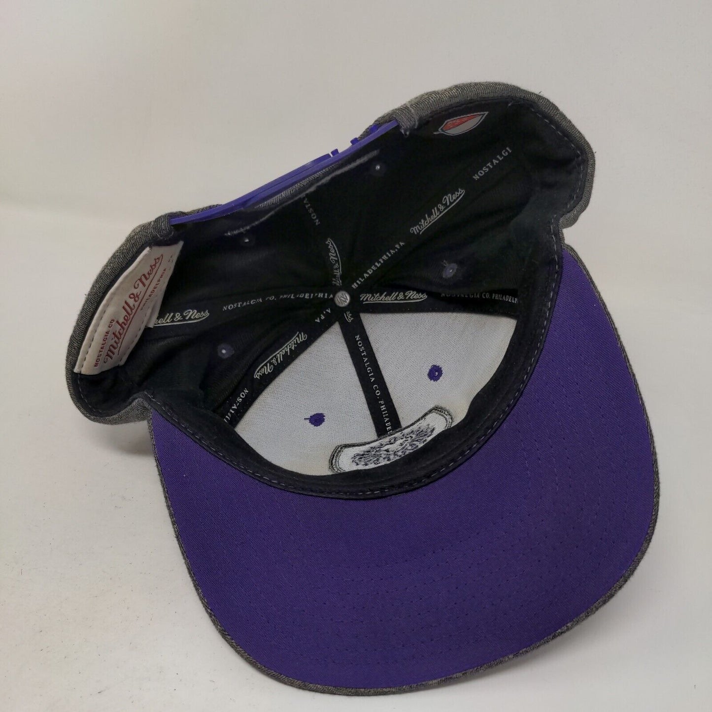 Mitchell & Ness Men's Snapback Hat Gray Embroidered Logo Orlando City Soccer