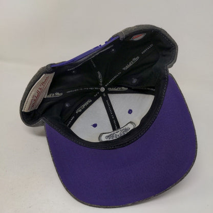 Mitchell & Ness Men's Snapback Hat Gray Embroidered Logo Orlando City Soccer