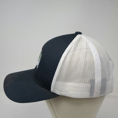 Pacific Headwear Trucker Hat Blue One Size Montana Idaho Wyoming Lacrosse Mesh