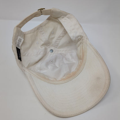 Nike Slideback Hat White One Size Adjustable Embroidered Swoosh 6 Panel