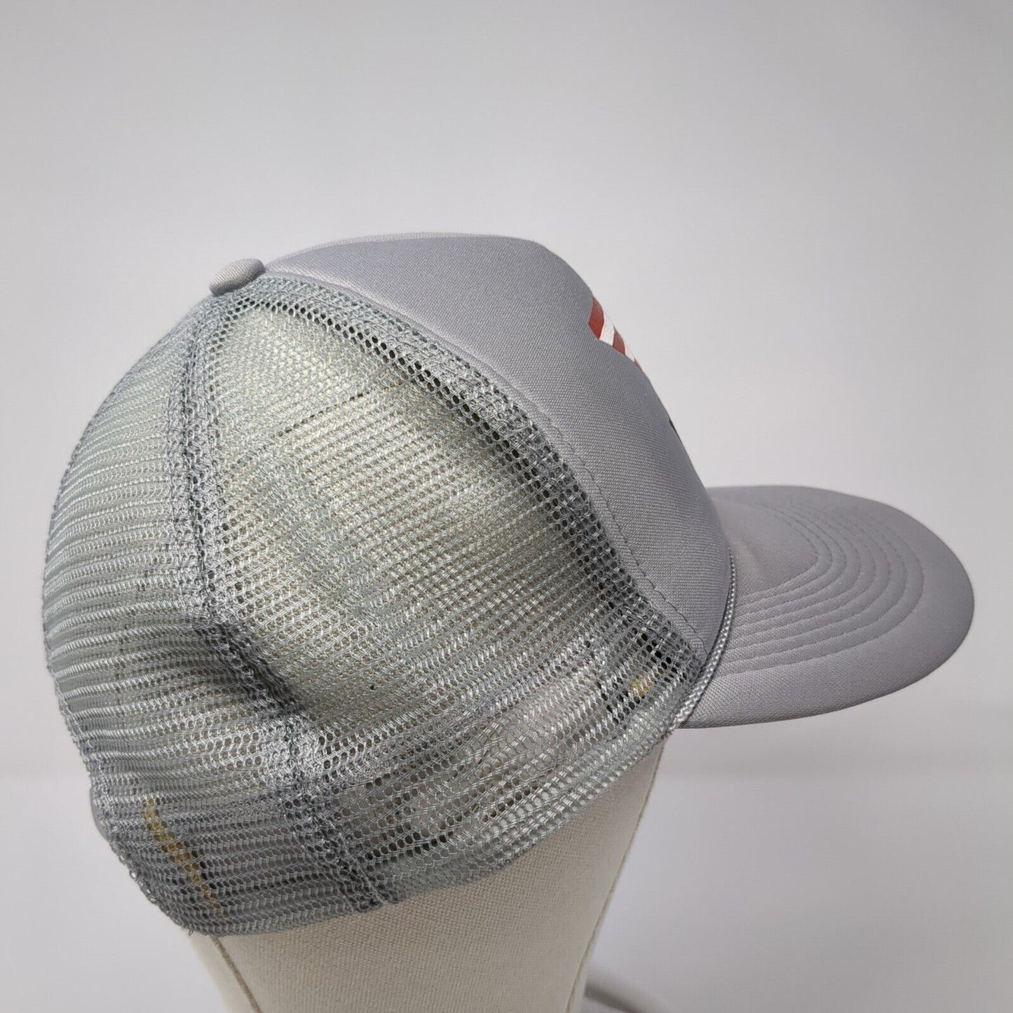 Vartan Snapback Mesh Back Rope Trucker Hat Gray One Size Solid Otto