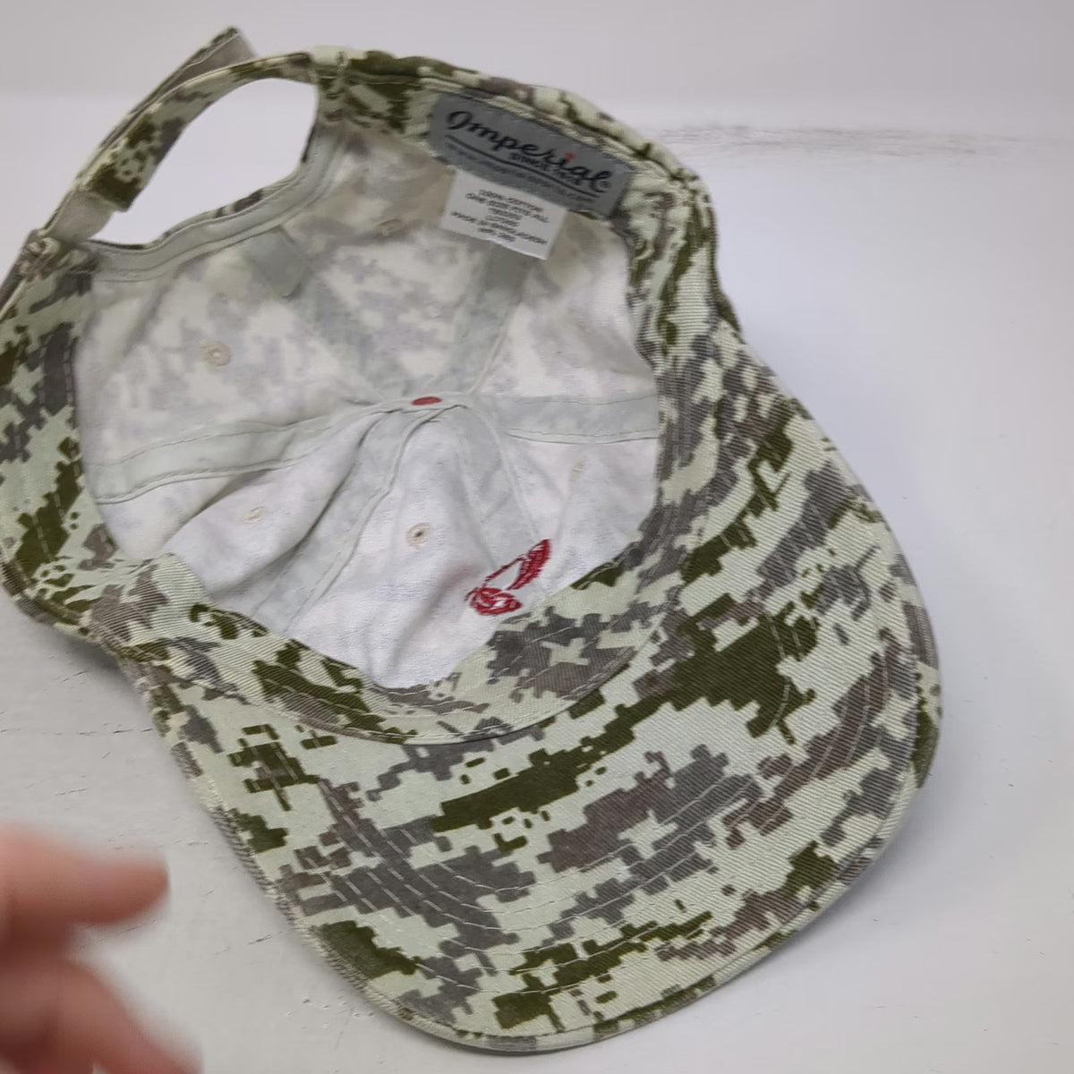 Imperial Baseball Cap Beige OS Yocha Dehe Golf Club Camo Hat Cache Creek Casino